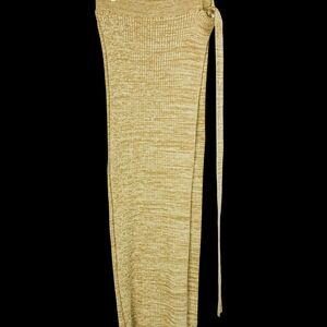 Nwt Anna Quan Stylish Tan Knit Maxi Skirt